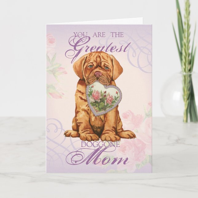 Mama des Hunde Feiertagskarte (Vorderseite)