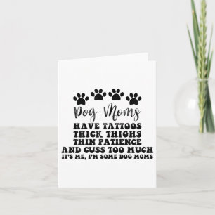 Mama des Hundes mit Hübschen Augen, Tätowierung un Karte