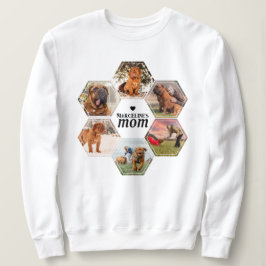 Mama des Hundes Personalisierte FotoCollage mit de Sweatshirt