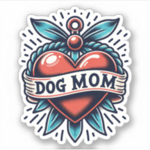 Mama des Hundes Vinyl Dog Sticker