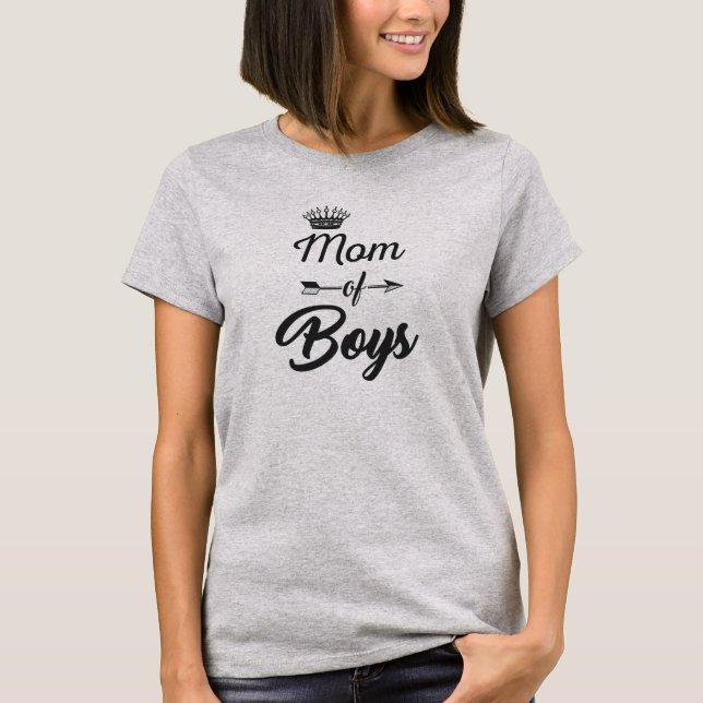 Mama des Jungen-T - Shirt (Vorderseite)
