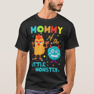 Mama des kleinen Monsters Geburtstagsfamilie Monst T-Shirt