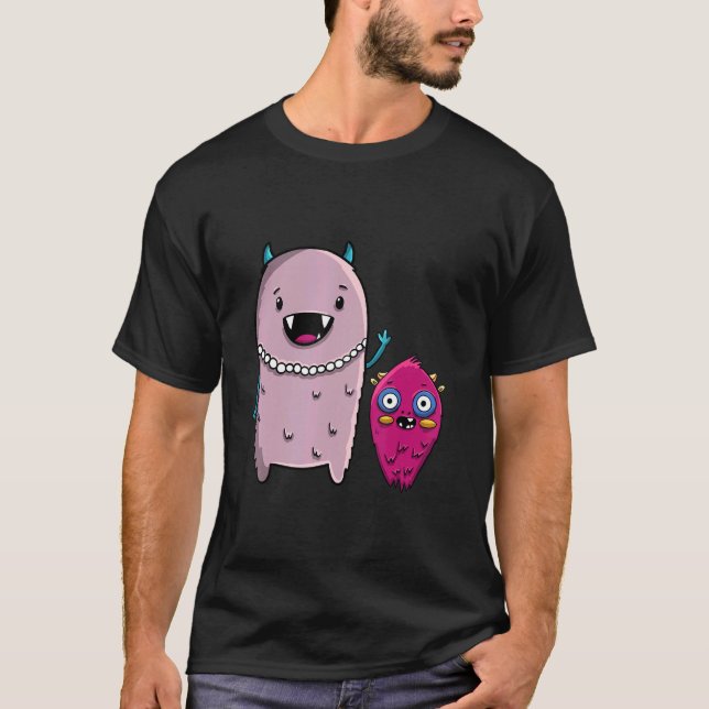 Mama des kleinen Monsters Männer Kleine Monster Lo T-Shirt (Vorderseite)