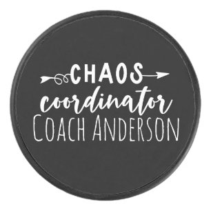 Mama des Koordinators für das Chaos Eishockey Puck