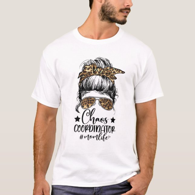 Mama des Koordinators Leopard T-Shirt (Vorderseite)