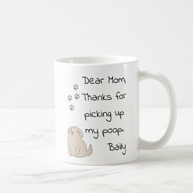 Mama des Muttertages vom Hundegeschenk Kaffeetasse (Rechts)