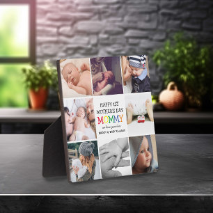 Mama des niedlichen Ersten Muttertags   FotoCollag Fotoplatte