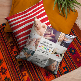 Mama des niedlichen Ersten Muttertags | FotoCollag Kissen