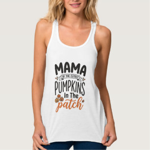 Mama des niedlichsten Kürbisse Herbst-Shirt-Design Tank Top