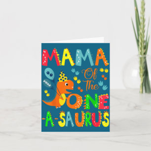Mama des One-a-saurus zum 1. Geburtstag Dinosaurie Karte