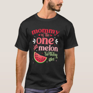 Mama des One In A Melon Geburtstagsmädchens Wasser T-Shirt