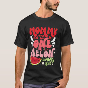 Mama des One In A Melon Geburtstagsmädchens Wasser T-Shirt