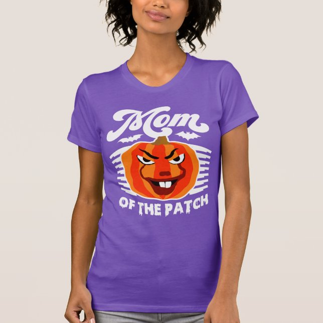 Mama des Patches - Funny Spooky Pumpkin Halloween T-Shirt (Vorderseite)