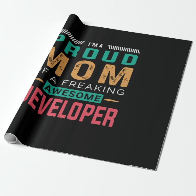 Mama des Phantastischen Entwicklers Geschenkpapier (Ungerollt)