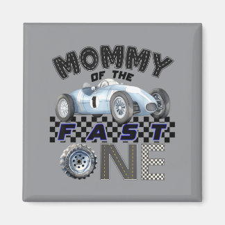 Mama des Schnellsten zum 1. Geburtstag Rennwagen F Magnet