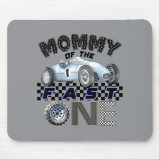 Mama des Schnellsten zum 1. Geburtstag Rennwagen F Mousepad