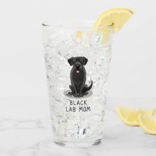 Mama des Schwarzen Labors (Labrador Retriever Mama Glas