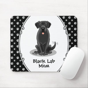 Mama des Schwarzen Labors (Labrador Retriever Mama Mousepad
