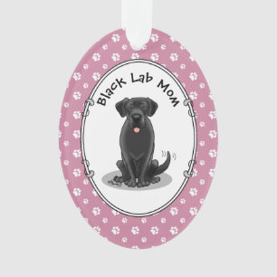 Mama des Schwarzen Labors (Labrador Retriever Mama Ornament