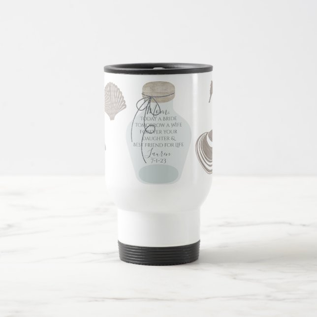 Mama des Strandes der Bride Travel Mug Reisebecher (Mittel)