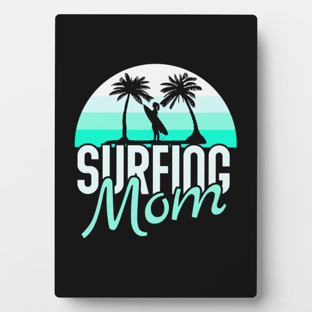 Mama des Surfens Fotoplatte (Vorderseite)