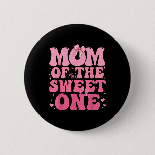 Mama des süßen Coquette Bow 1. Geburtstag Gir Button