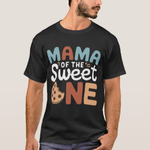 Mama des Süßen Kekse und Milch Muttertag T-Shirt