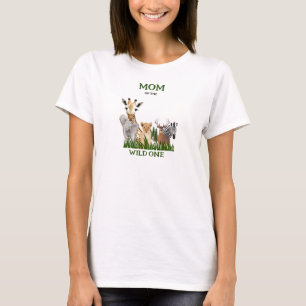Mama des T - Shirt "Wild One Jungle Theme"