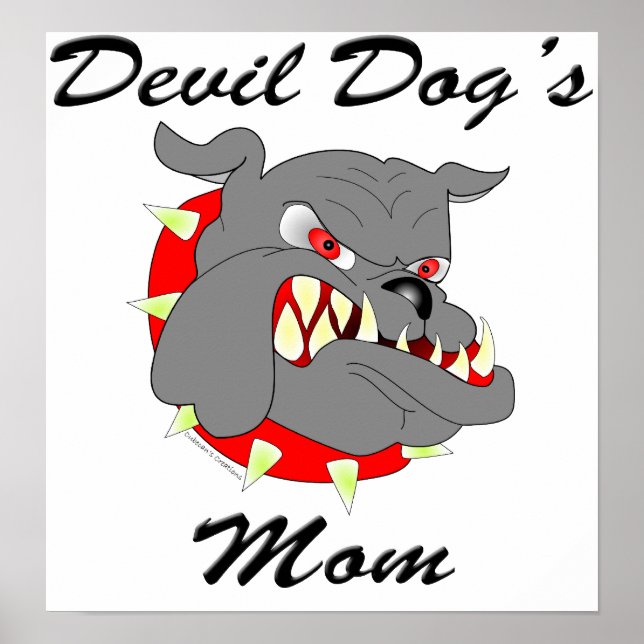 MAMA des USMC Devil Dog Poster (Vorne)