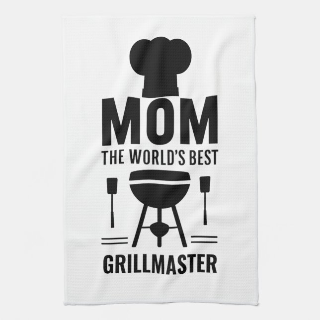 Mama des weltbesten Grillmeisters Küchentücher (Vertikal)
