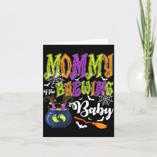 Mama des werdenden Babys passende Familie Hallowee Karte