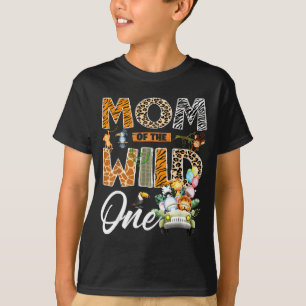 Mama des wilden Jungen 1. Geburtstag Safari Dschun T-Shirt