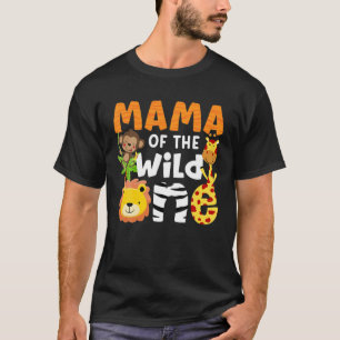 Mama des wilden Zoo-Themas Bday Safari Dschungel T-Shirt