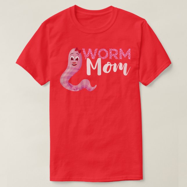 Mama des Wurmwurms Kronwurm-Wurm-Composti T-Shirt (Design vorne)