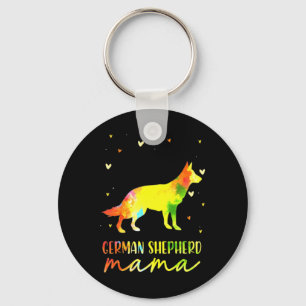 Mama Deutscher Schäferhund Schlüsselanhänger