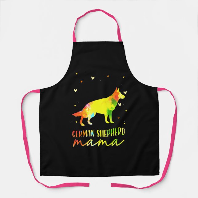 Mama Deutscher Schäferhund Schürze (Vorderseite)