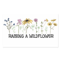 Mama, die eine Wildblume großzieht