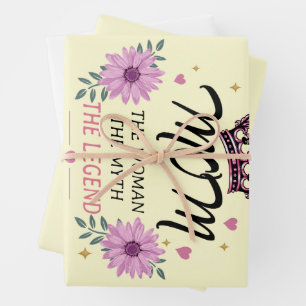 Mama Die Legende Muttertagsgeschenk Geschenkpapier Set