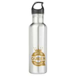 Mama Die Queen Gold Creative Typografie Edelstahlflasche