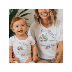 Mama, die zu unserem ersten Muttertag zusammenpass T-Shirt