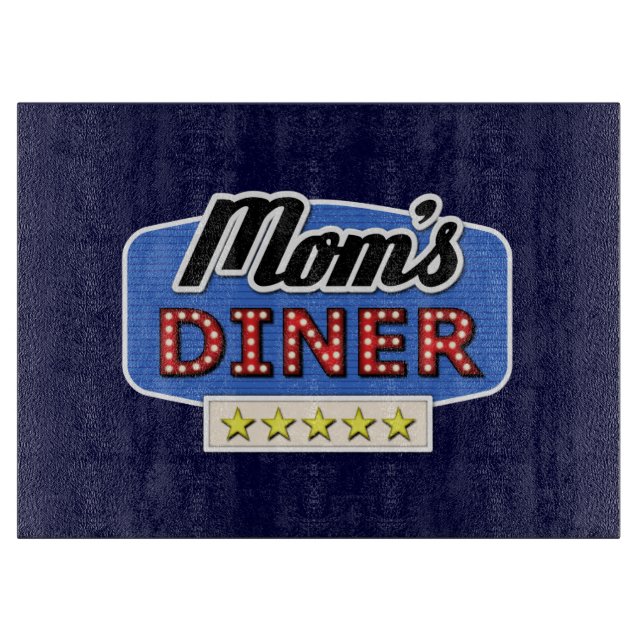 Mama Diner - Fun Mama Life Kitchen Cutting Board Schneidebrett (Vorderseite)