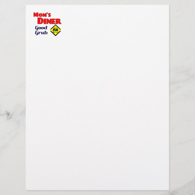 Mama Diner Good Grub Funny Retro Sprichwort (Vorderseite)