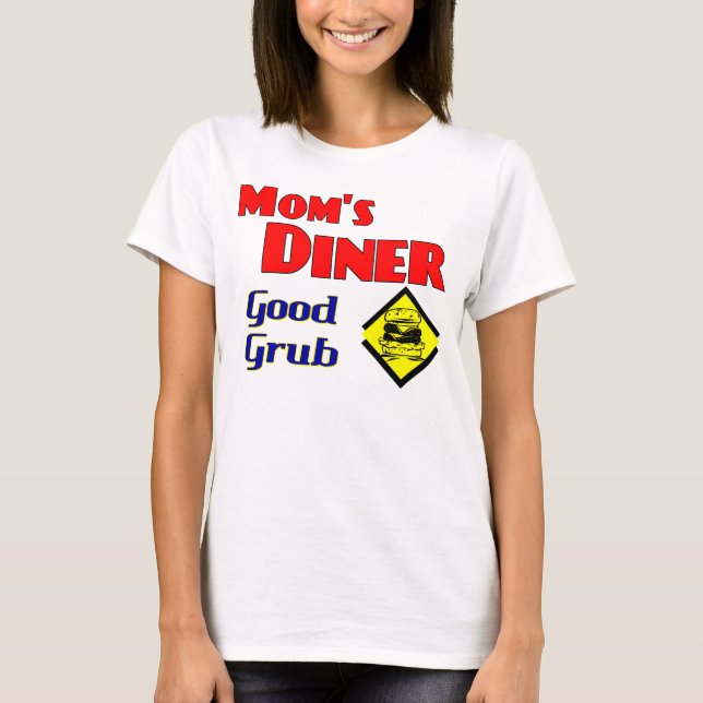 Mama Diner Good Grub Retro Restaurant T-Shirt (Vorderseite)