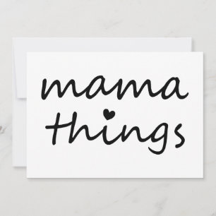 Mama Dinge Erste Muttertag Neue Mutter Einladung