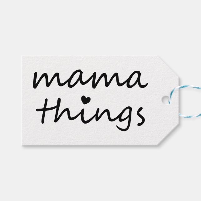 Mama Dinge Erste Muttertag Neue Mutter Geschenkanhänger (Vorderseite (Horizontal))
