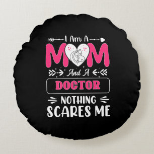 Mama Doktor, Funny Doctor Mama Rundes Kissen