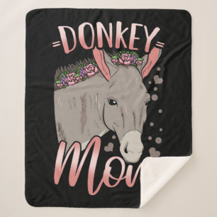 Mama Donkey   Geschenk für die Esel-Mama des Eigen Sherpadecke
