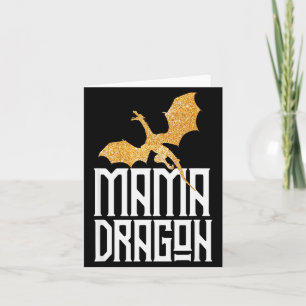 Mama-Drache Weihnachten passende Familie-Stamm-Mam Karte