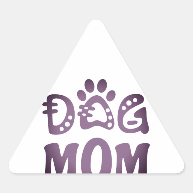 Mama Dreieckiger Aufkleber (Vorderseite)