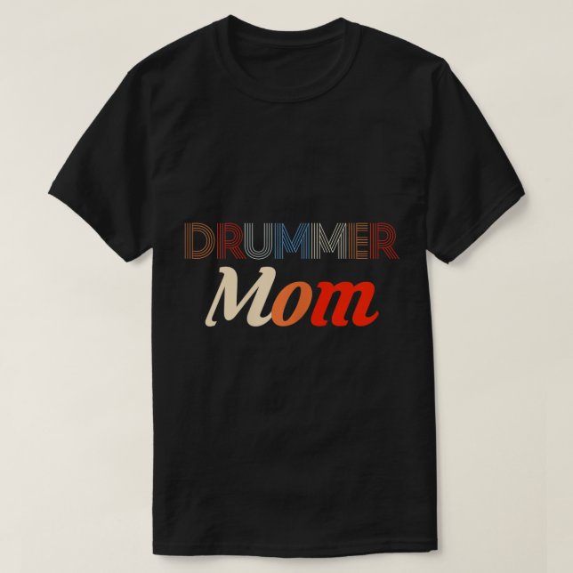 Mama Drummer Drummer Drumset Snare Mu T-Shirt (Design vorne)